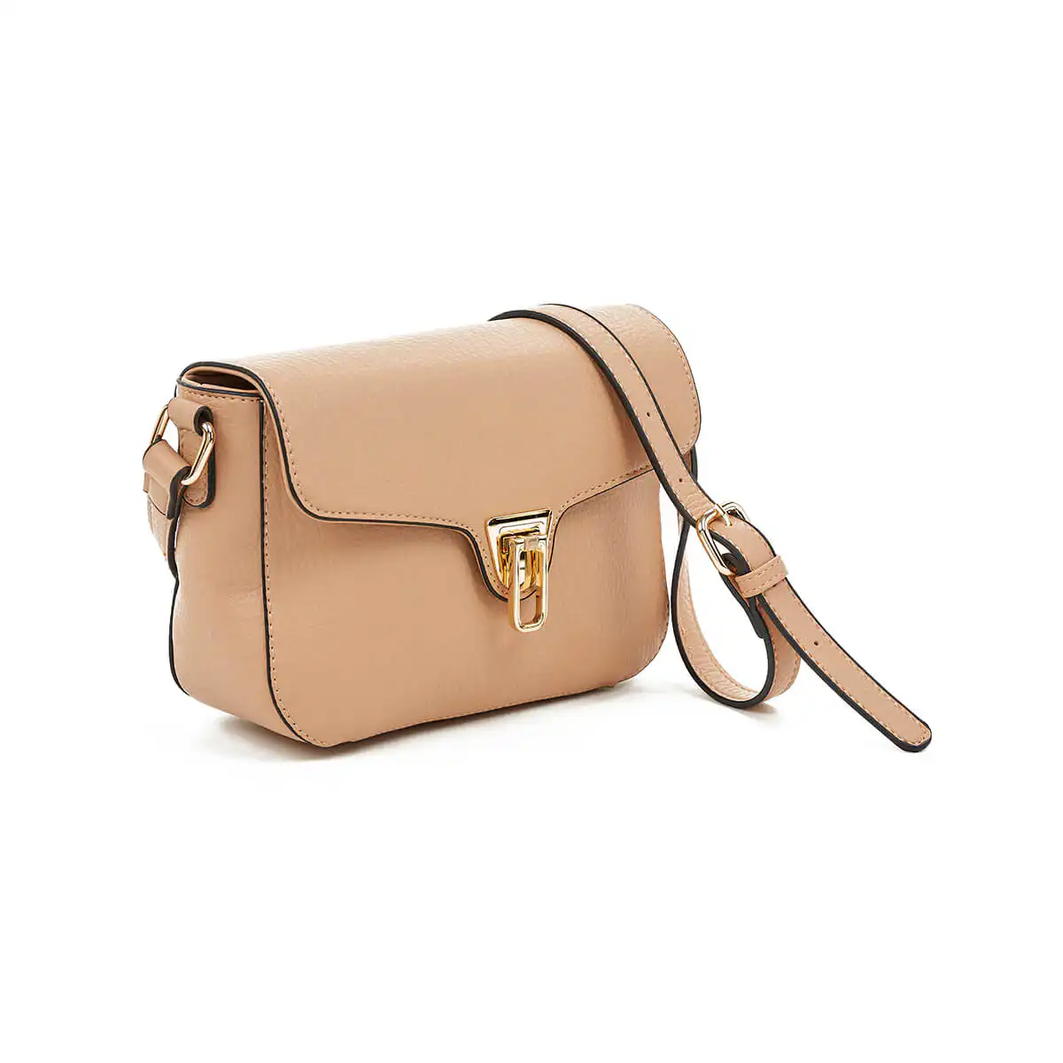 Verde Γυναικεία Τσάντα Χιαστί 16-7270 Μπεζ