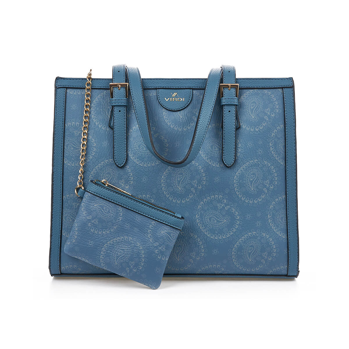 Verde Γυναικεία Τσάντα Ώμου 16-7273 Μπλε