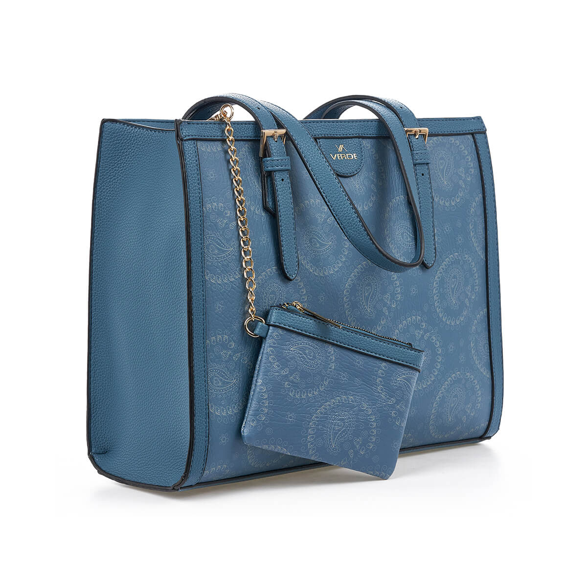 Verde Γυναικεία Τσάντα Ώμου 16-7273 Μπλε