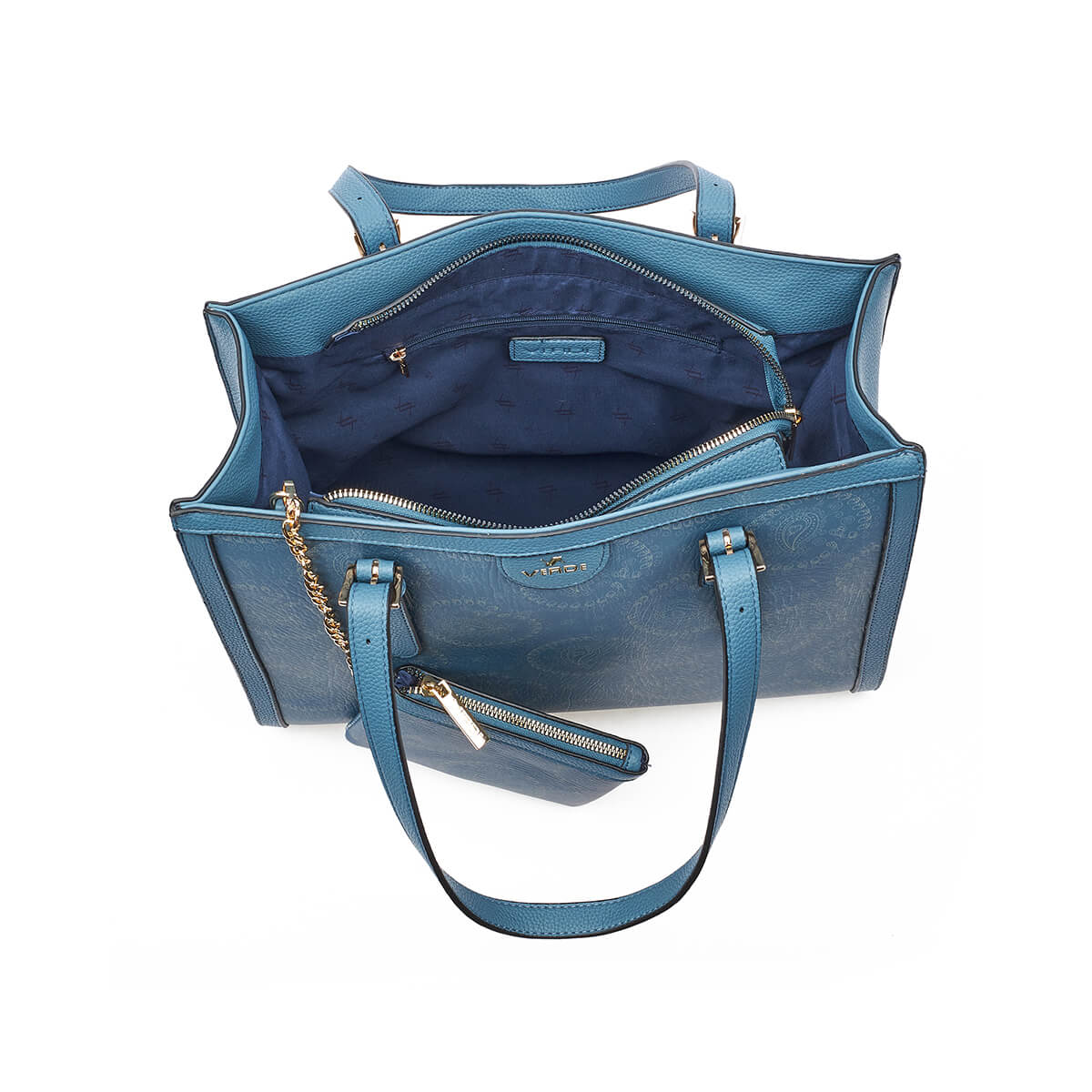 Verde Γυναικεία Τσάντα Ώμου 16-7273 Μπλε