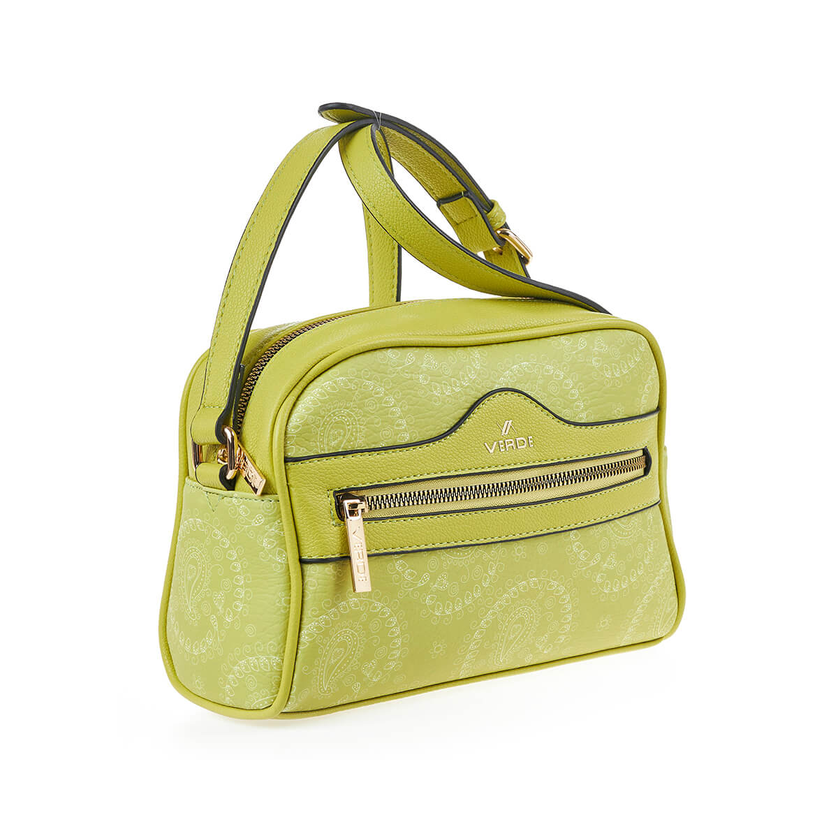 Verde Γυναικεία Τσάντα Χιαστί 16-7275 Λάιμ