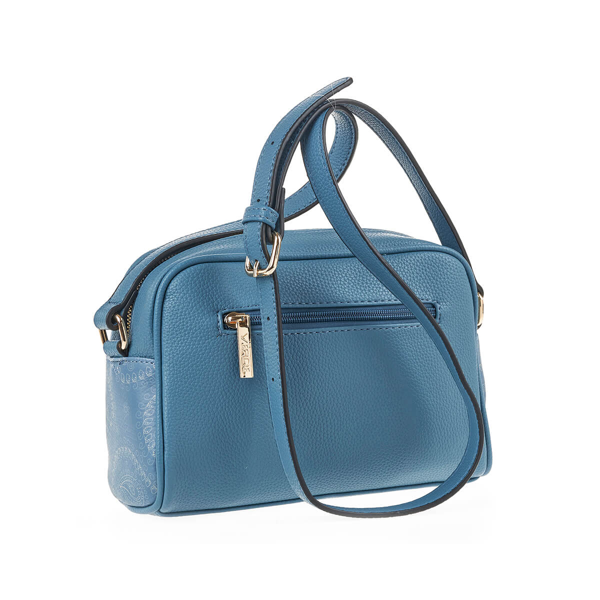 Verde Γυναικεία Τσάντα Χιαστί 16-7275 Μπλε