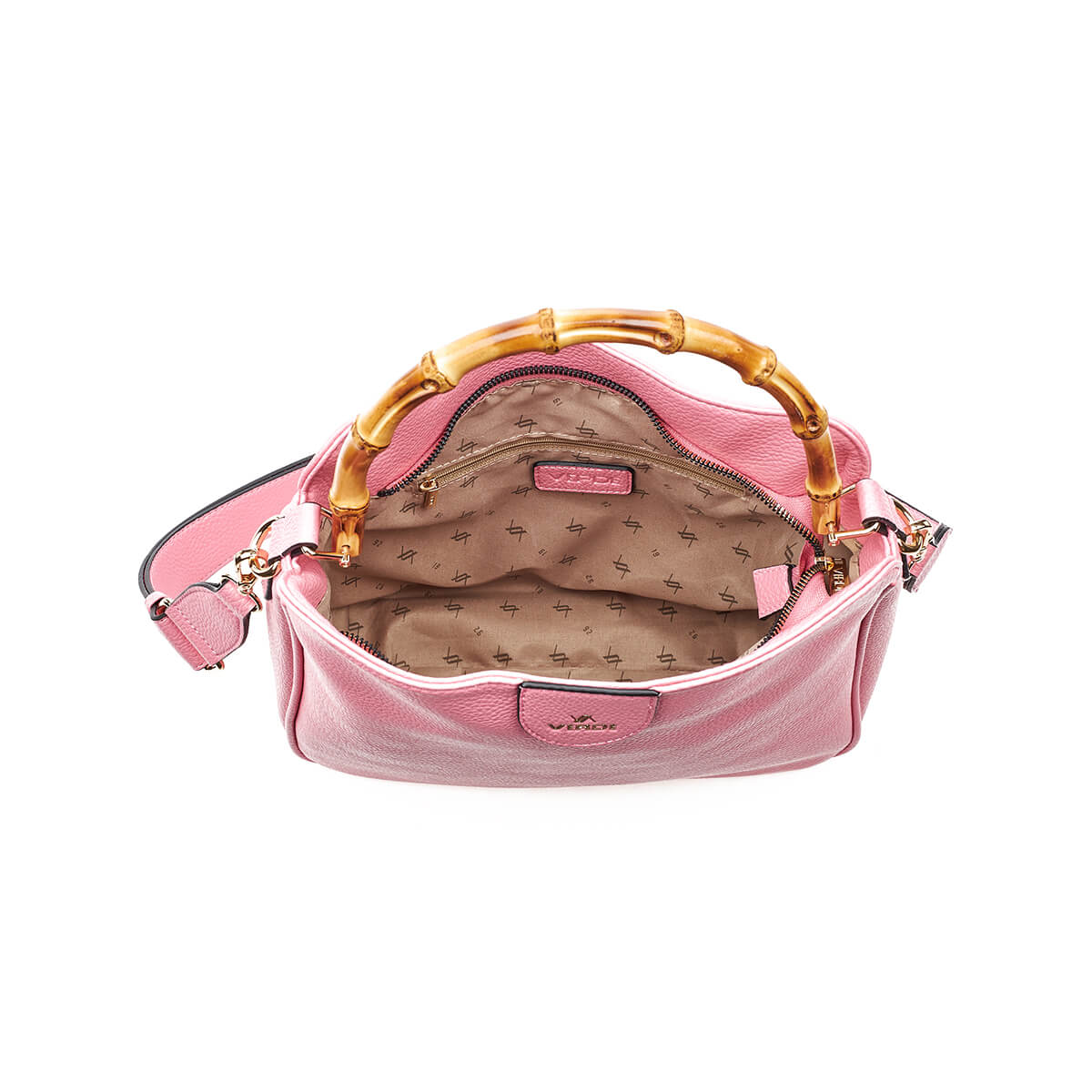 Verde Γυναικεία Τσάντα Χειρός-΄Ώμου 16-7282 Ροζ