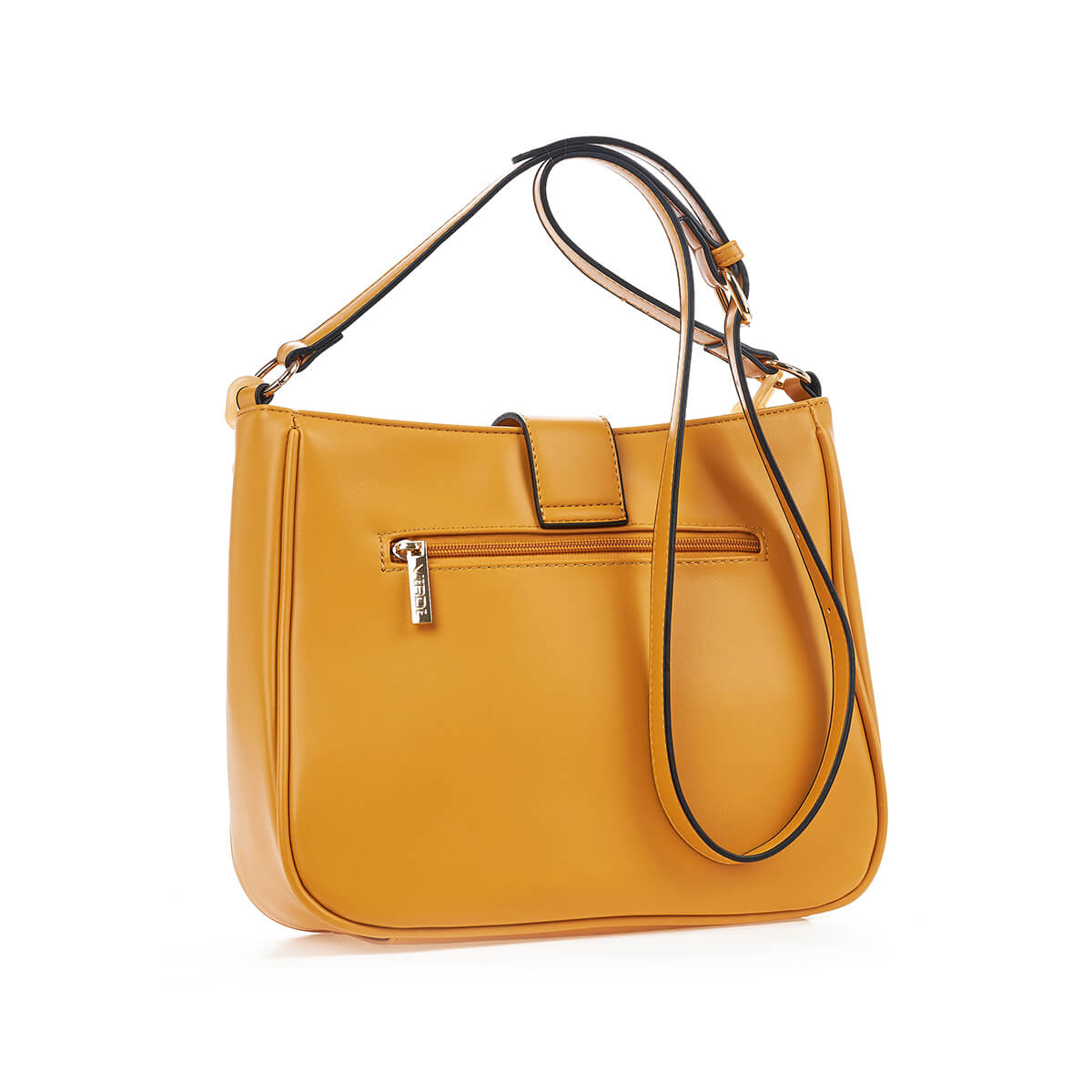 Verde Γυναικεία Τσάντα Χιαστί 16-7284 Κίτρινο