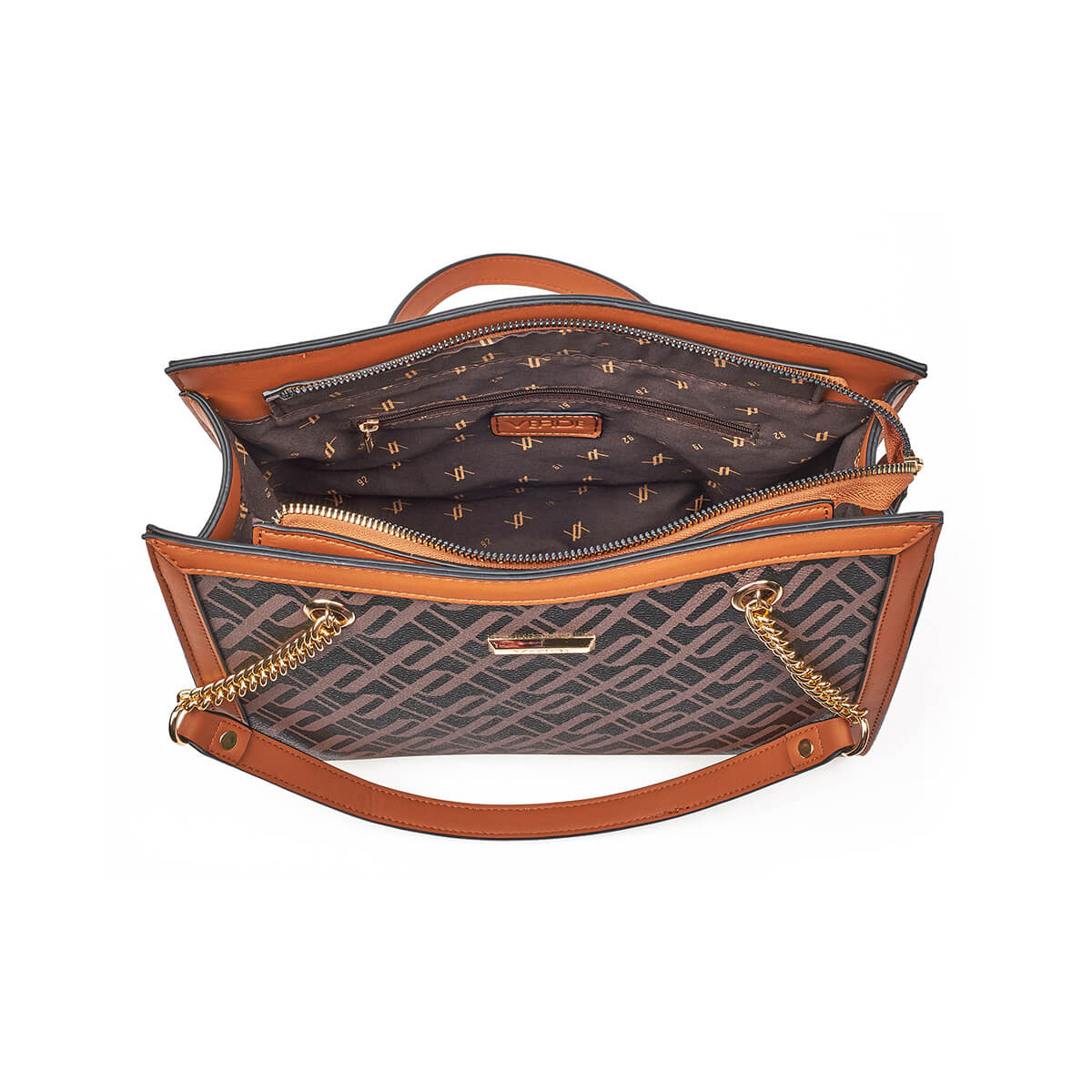 Verde Γυναικεία Τσάντα Ώμου 16-7289 Καφέ