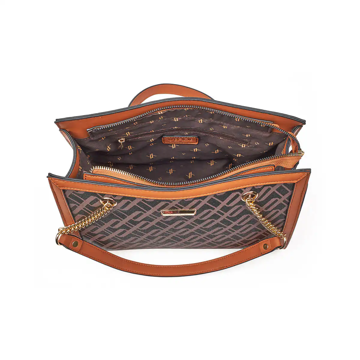 Verde Γυναικεία Τσάντα Ώμου 16-7289 Καφέ