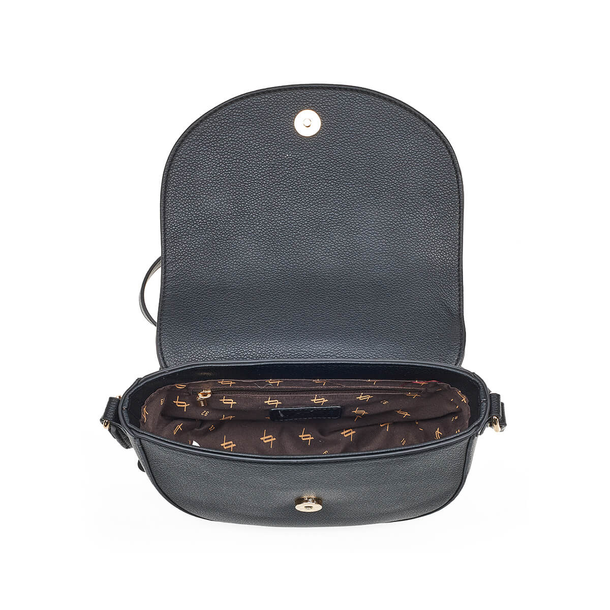 Verde Γυναικεία Τσάντα Χιαστί 16-7301 Μαύρο