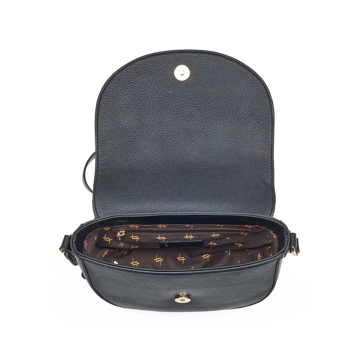 Verde Γυναικεία Τσάντα Χιαστί 16-7301 Μαύρο