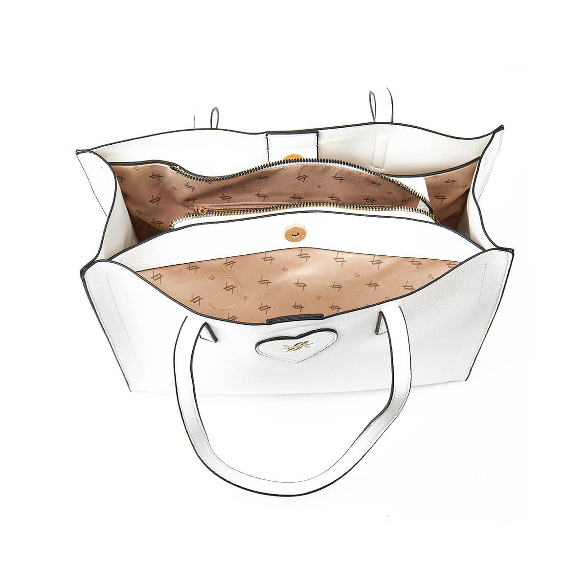 Verde Γυναικεία Τσάντα Ώμου 16-7303 Άσπρο