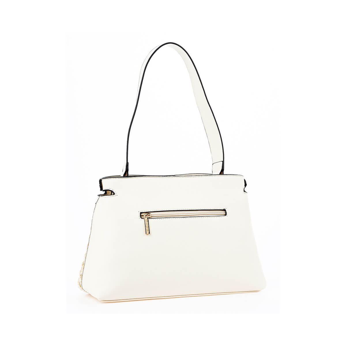 Verde Γυναικεία Τσάντα Ώμου 16-7306 Εκρού