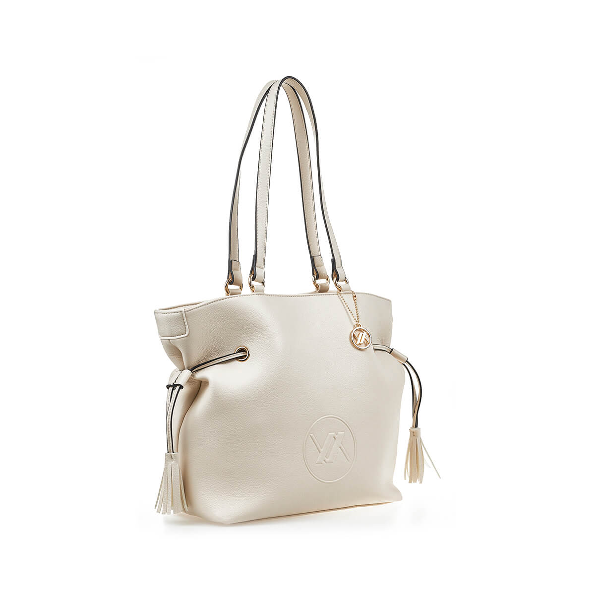 Verde Γυναικεία Τσάντα Ώμου 16-7311 Εκρού