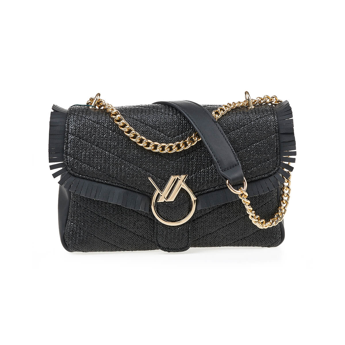 Verde Γυναικεία Τσάντα Ώμου 16-7313 Μαύρο