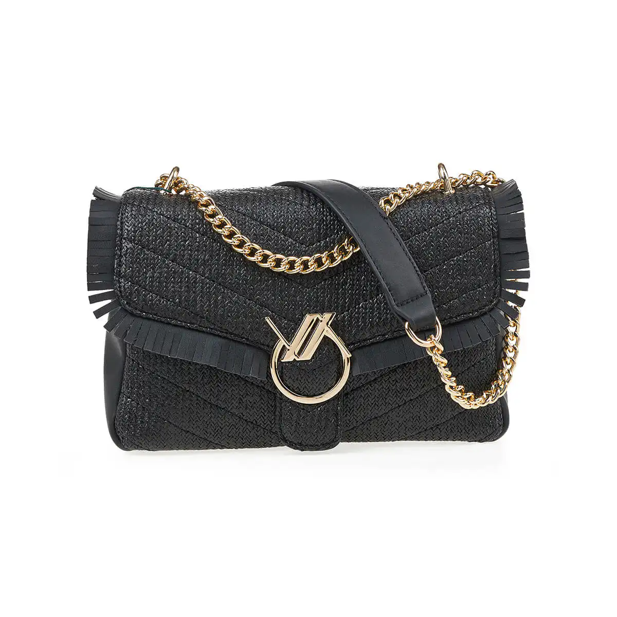 Verde Γυναικεία Τσάντα Ώμου 16-7313 Μαύρο