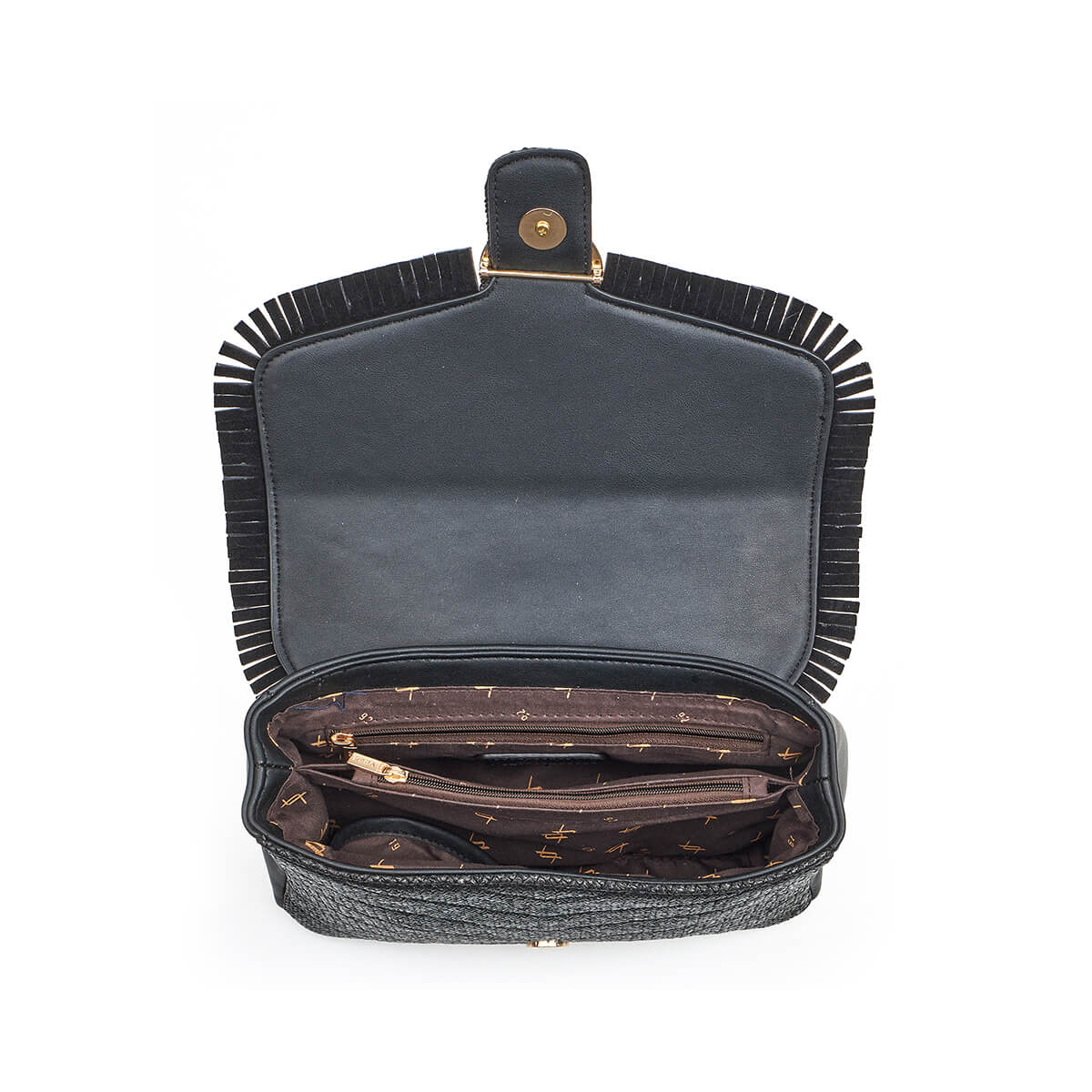 Verde Γυναικεία Τσάντα Ώμου 16-7313 Μαύρο