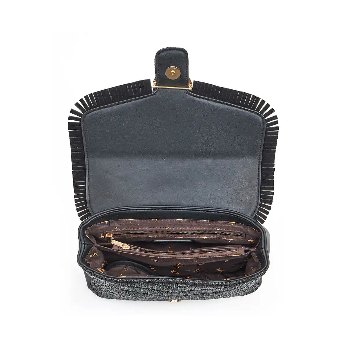 Verde Γυναικεία Τσάντα Ώμου 16-7313 Μαύρο