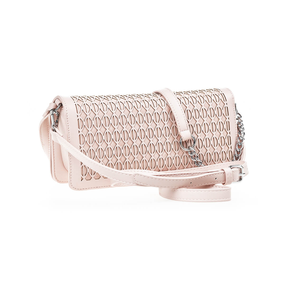 Verde Γυναικεία Τσάντα Χιαστί 16-7323 Ροζ