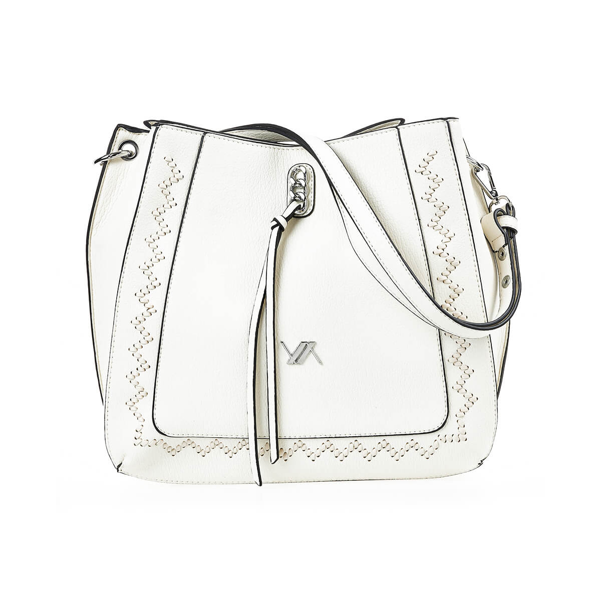 Verde Γυναικεία Τσάντα Ώμου 16-7326 Εκρού