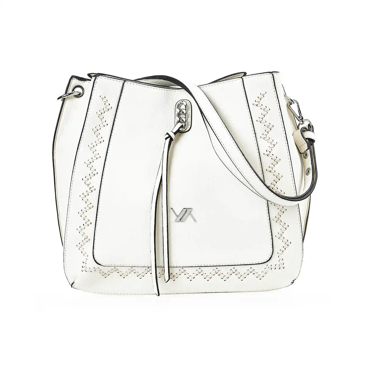 Verde Γυναικεία Τσάντα Ώμου 16-7326 Εκρού