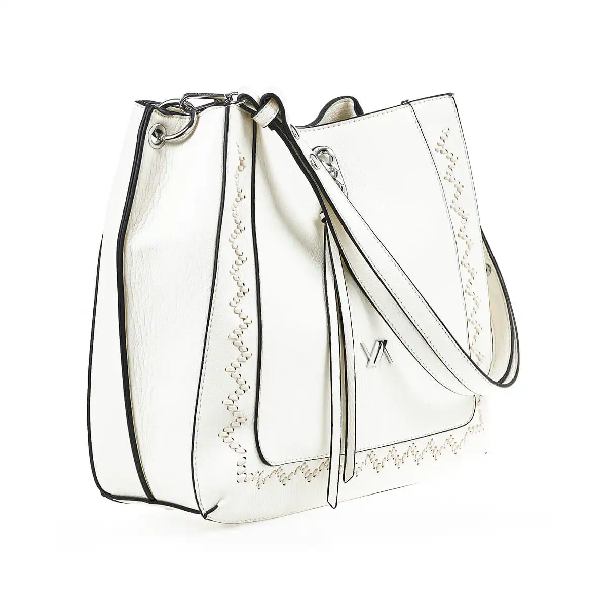 Verde Γυναικεία Τσάντα Ώμου 16-7326 Εκρού