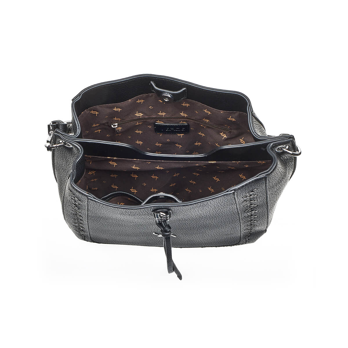 Verde Γυναικεία Τσάντα Ώμου 16-7326 Μαύρο