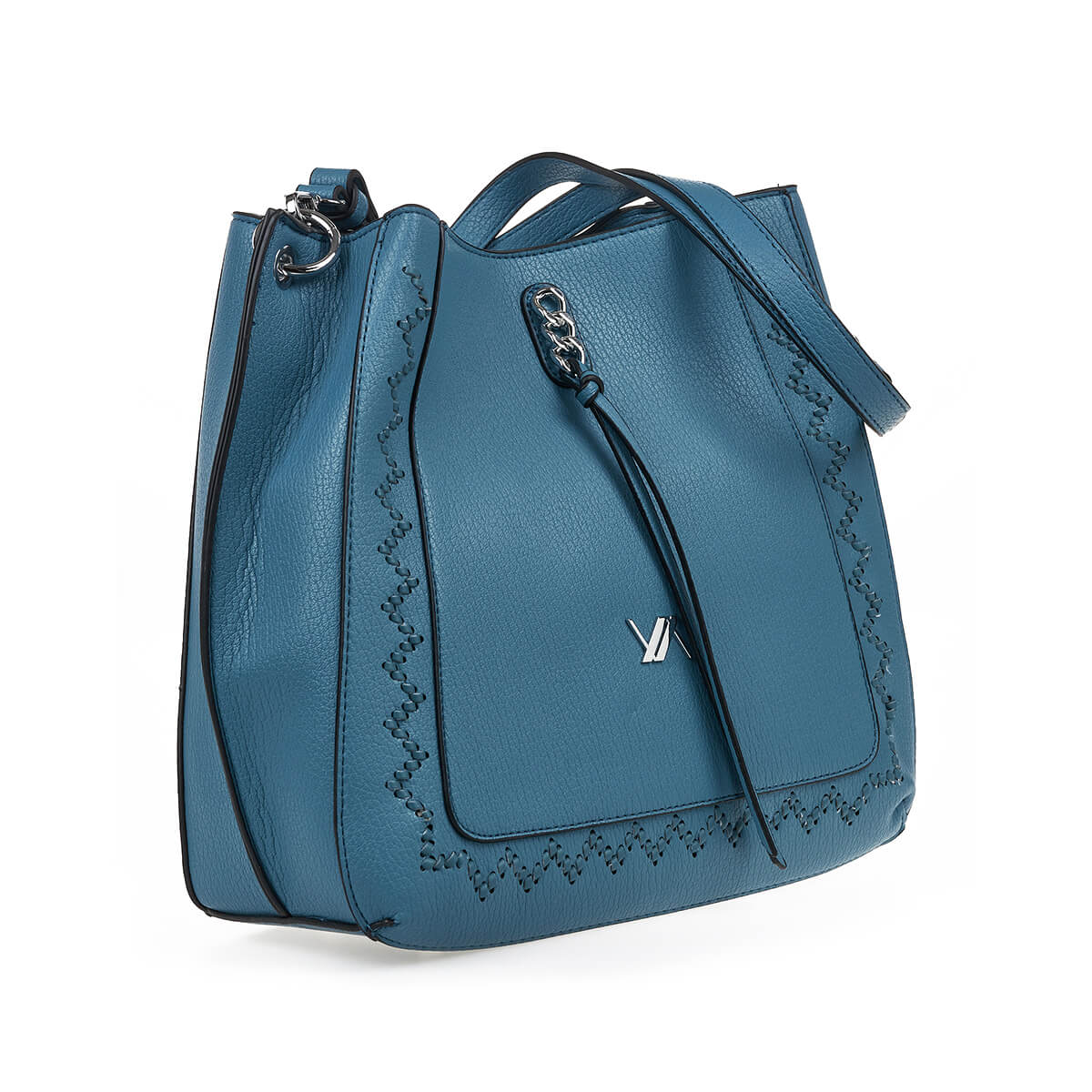 Verde Γυναικεία Τσάντα Ώμου 16-7326 Μπλε