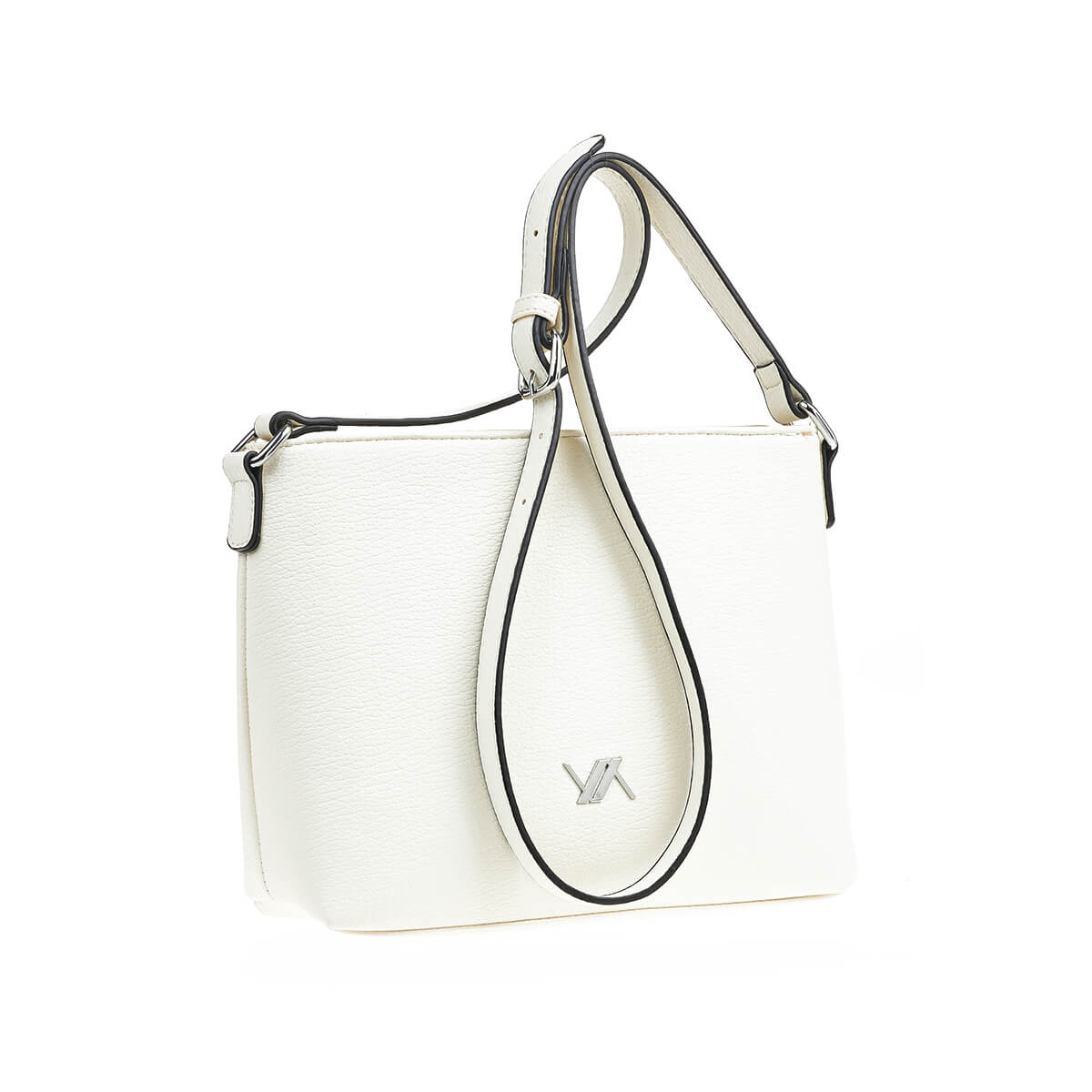 Verde Γυναικεία Τσάντα Χιαστί 16-7327 Εκρού