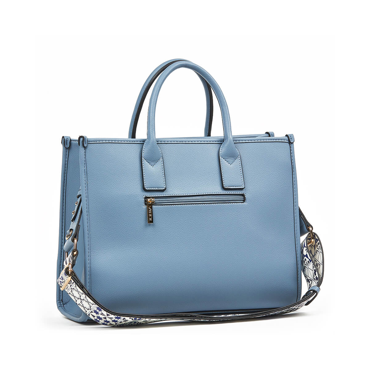 Verde Γυναικεία Τσάντα Χειρός-΄Ώμου 16-7335 Γαλάζιο