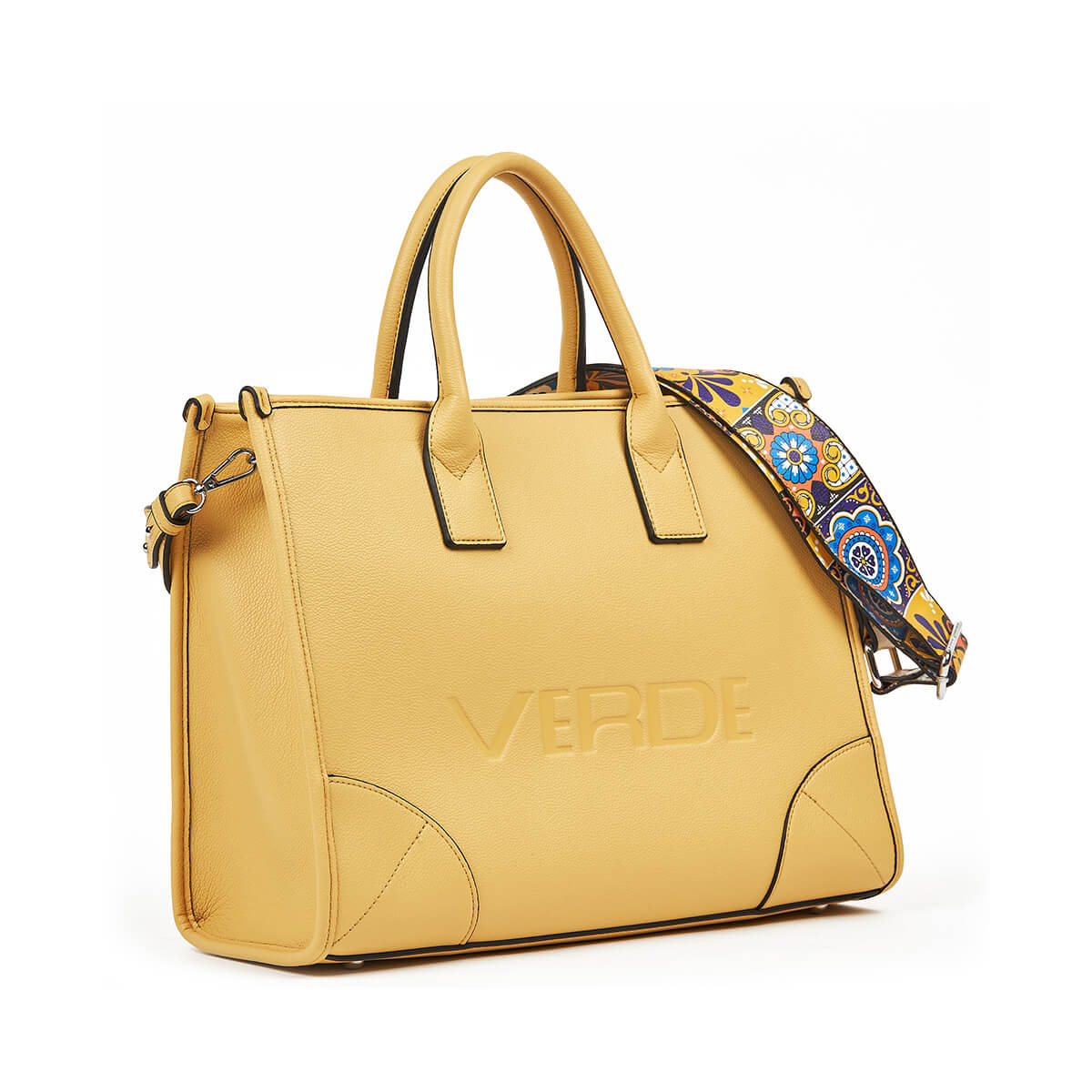 Verde Γυναικεία Τσάντα Χειρός-΄Ώμου 16-7335 Κίτρινο