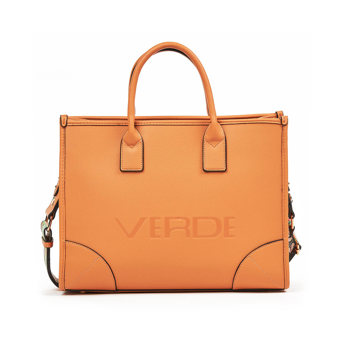 Verde Γυναικεία Τσάντα Χειρός-΄Ώμου 16-7335 Πορτοκαλί