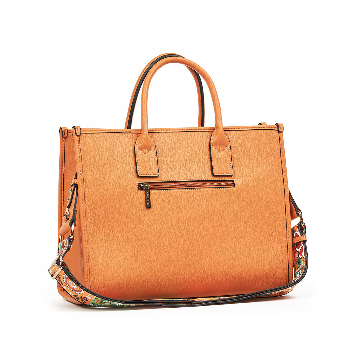 Verde Γυναικεία Τσάντα Χειρός-΄Ώμου 16-7335 Πορτοκαλί