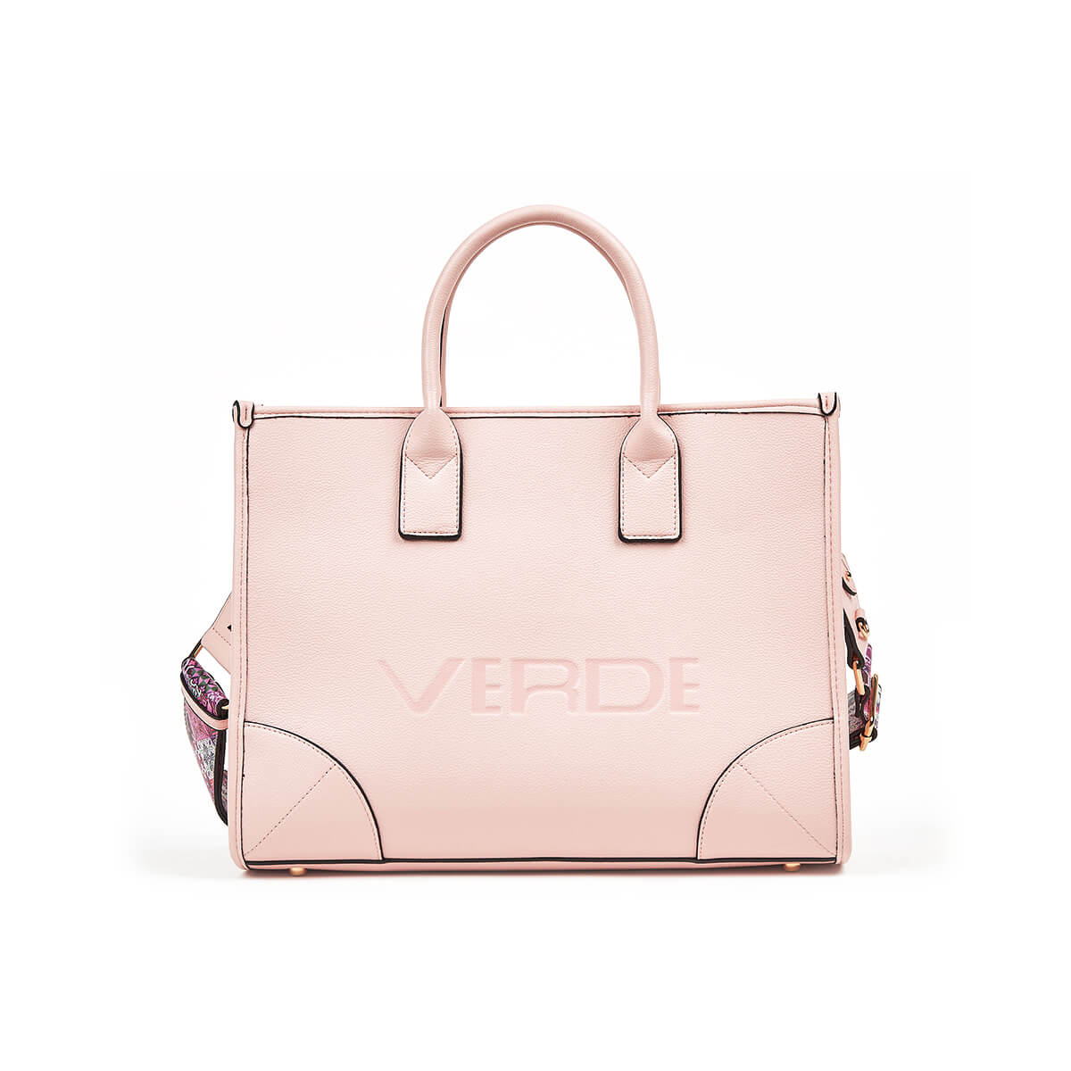 Verde Γυναικεία Τσάντα Χειρός-΄Ώμου 16-7335 Ροζ