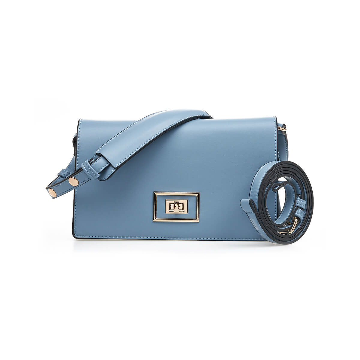 Verde Γυναικεία Τσάντα Ώμου 16-7337 Γαλάζιο