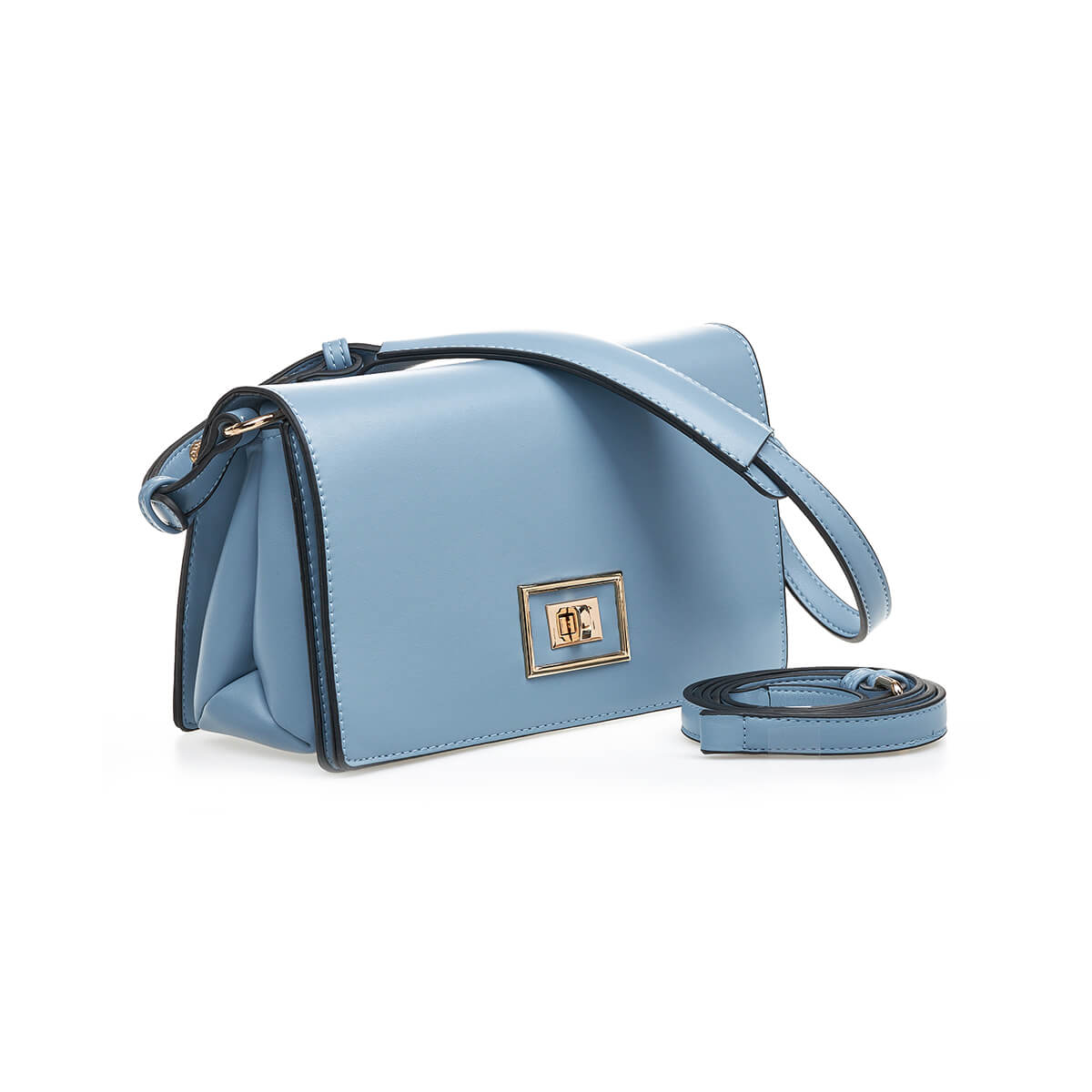 Verde Γυναικεία Τσάντα Ώμου 16-7337 Γαλάζιο