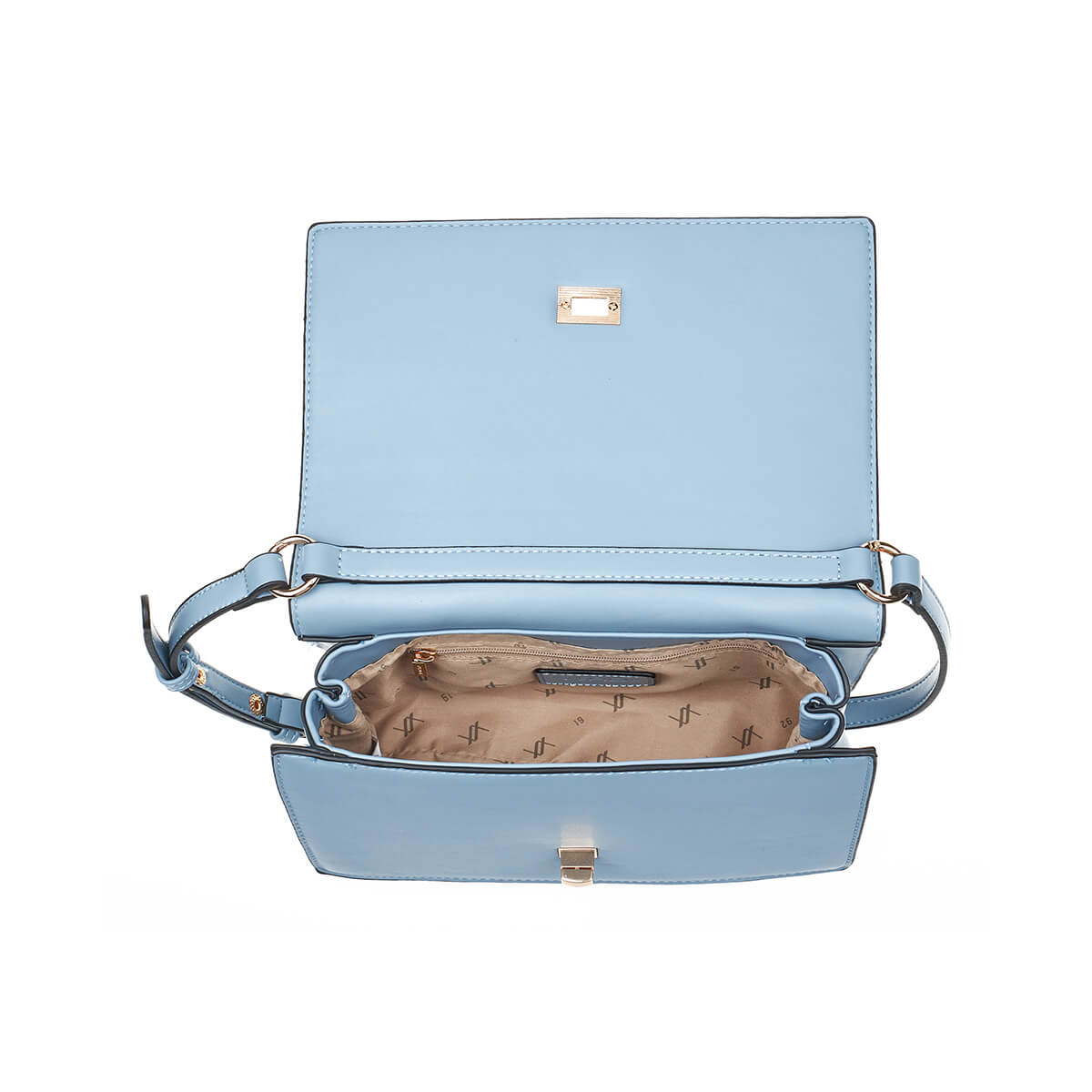 Verde Γυναικεία Τσάντα Ώμου 16-7337 Γαλάζιο