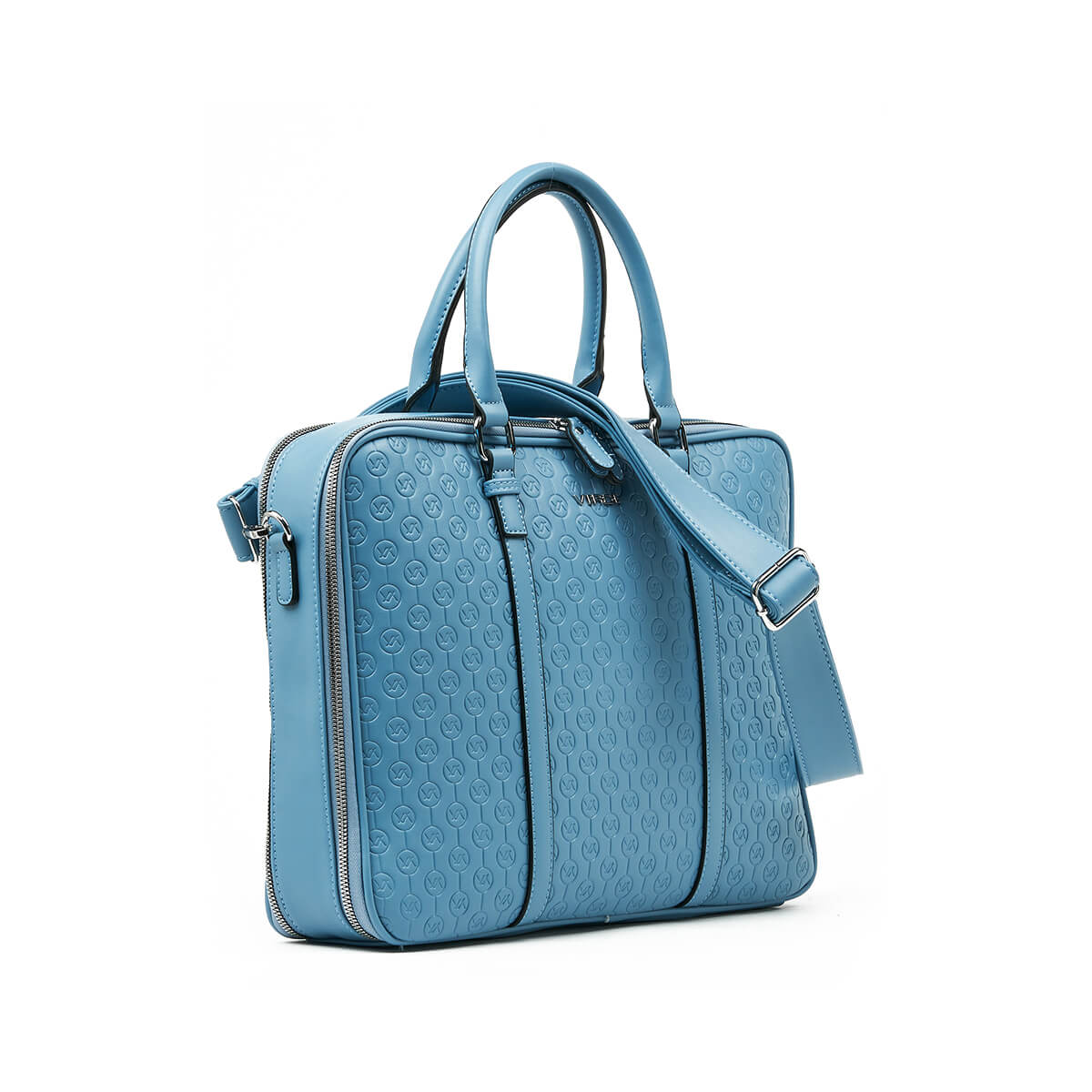 Verde Γυναικεία Τσάντα Χειρός-΄Ώμου 16-7339 Γαλάζιο