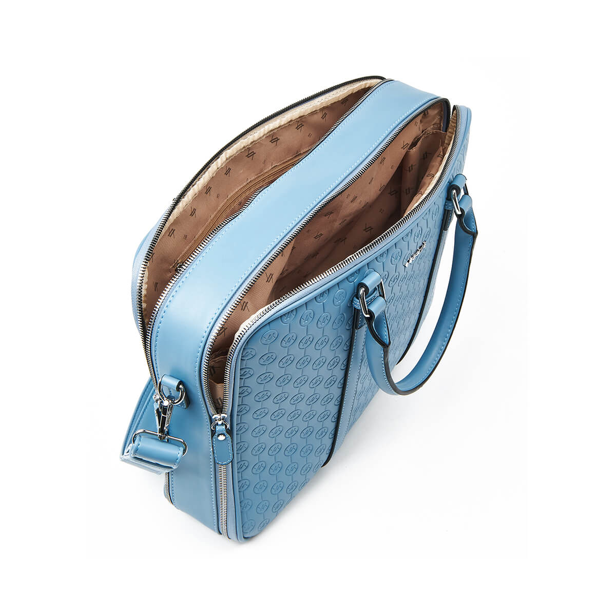 Verde Γυναικεία Τσάντα Χειρός-΄Ώμου 16-7339 Γαλάζιο