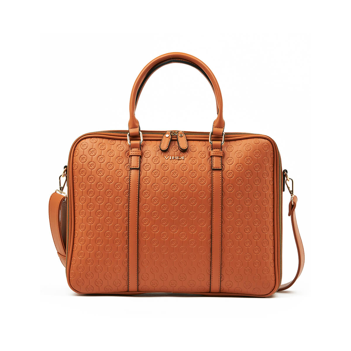 Verde Γυναικεία Τσάντα Χειρός-΄Ώμου 16-7339 Καμηλό