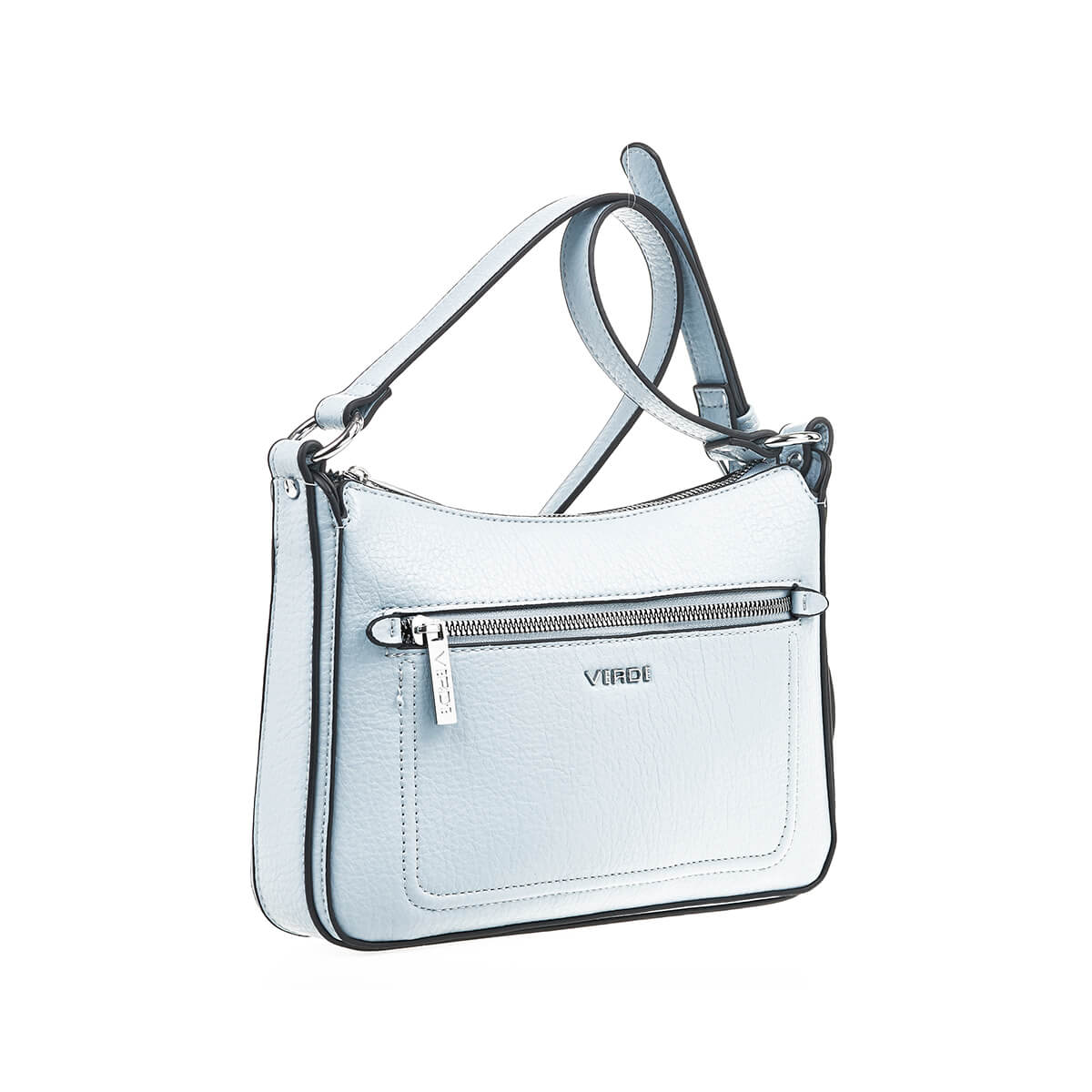 Verde Γυναικεία Τσάντα Χιαστί 16-7341 Γαλάζιο