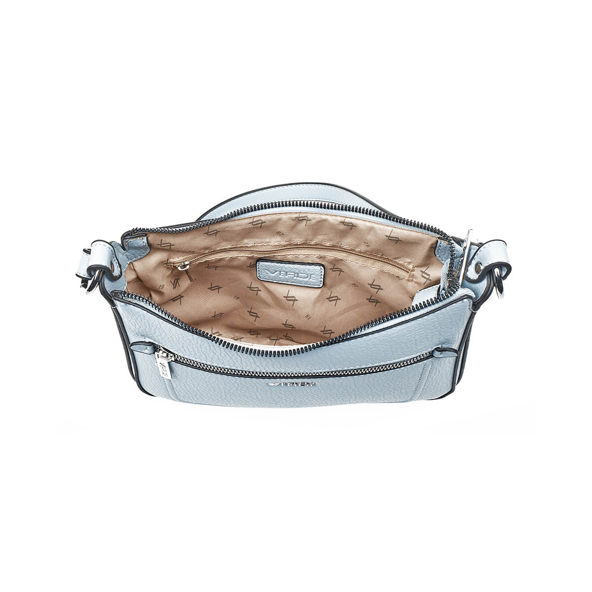 Verde Γυναικεία Τσάντα Χιαστί 16-7341 Γαλάζιο