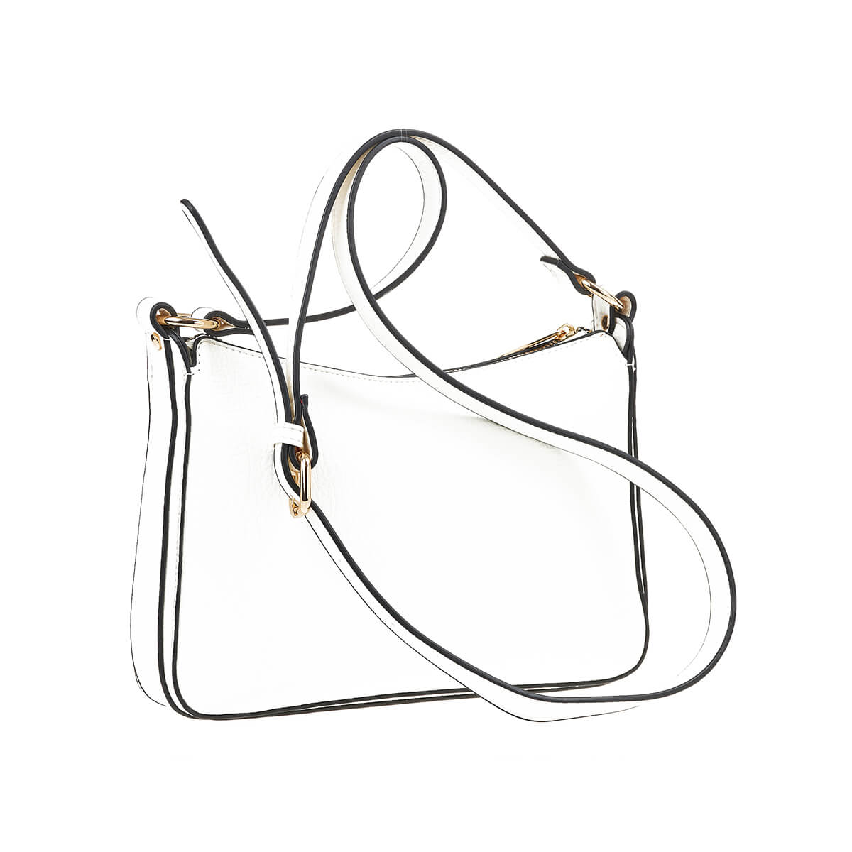 Verde Γυναικεία Τσάντα Χιαστί 16-7341 Εκρού