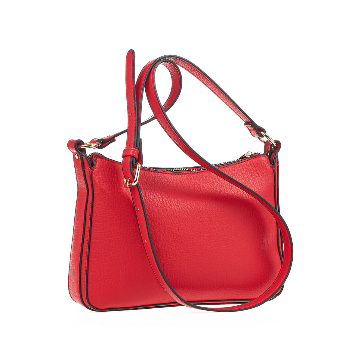 Verde Γυναικεία Τσάντα Χιαστί 16-7341 Κόκκινο