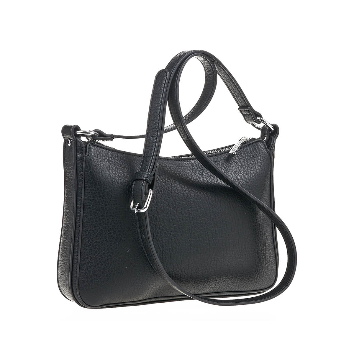 Verde Γυναικεία Τσάντα Χιαστί 16-7341 Μαύρο