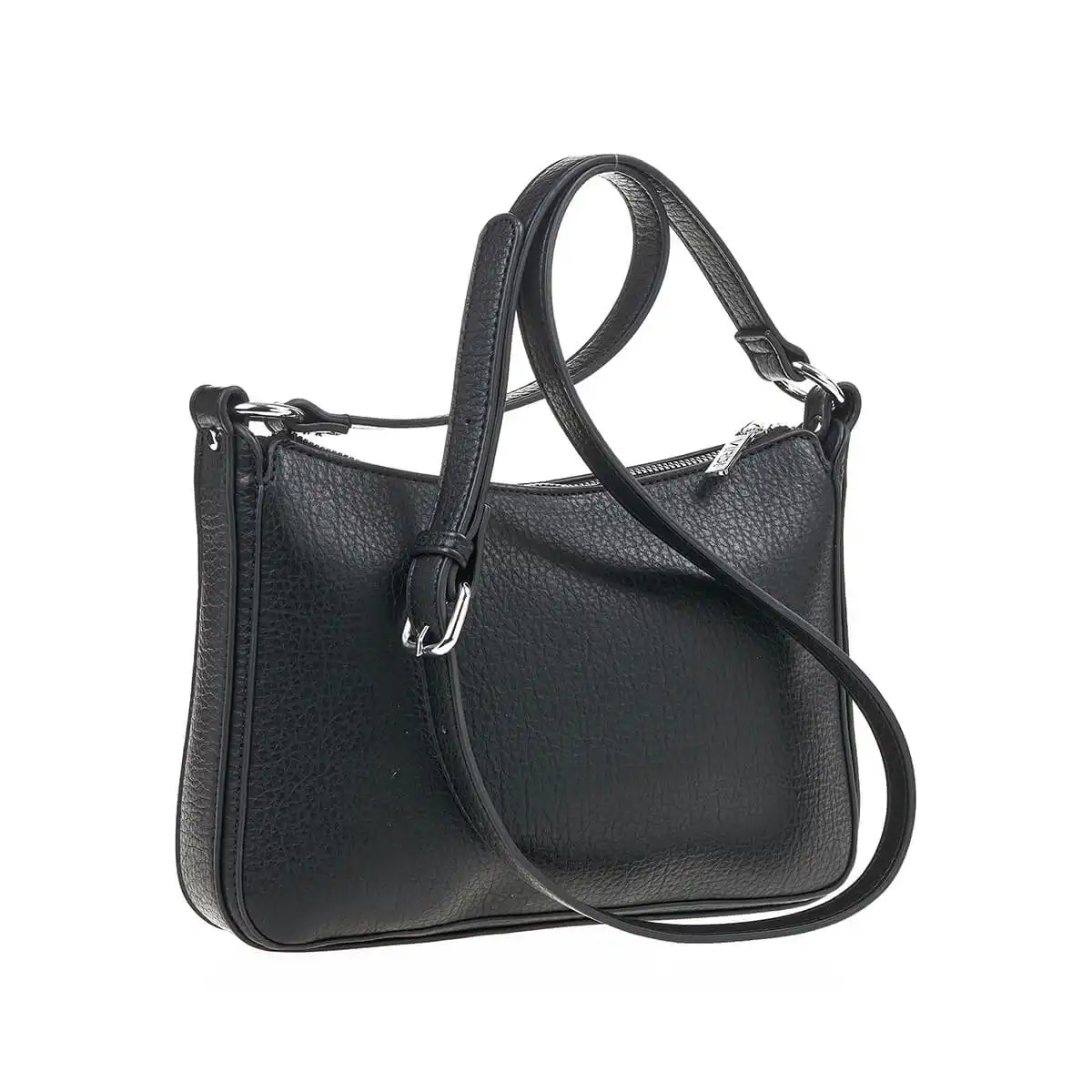 Verde Γυναικεία Τσάντα Χιαστί 16-7341 Μαύρο