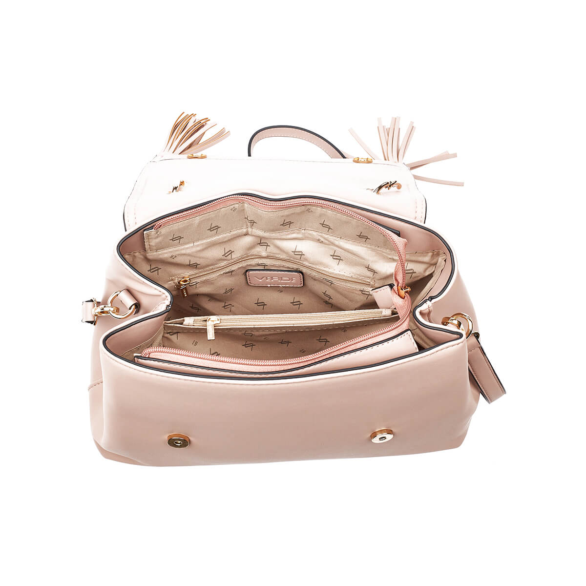 Verde Γυναικεία Τσάντα Ώμου 16-7343 Nude