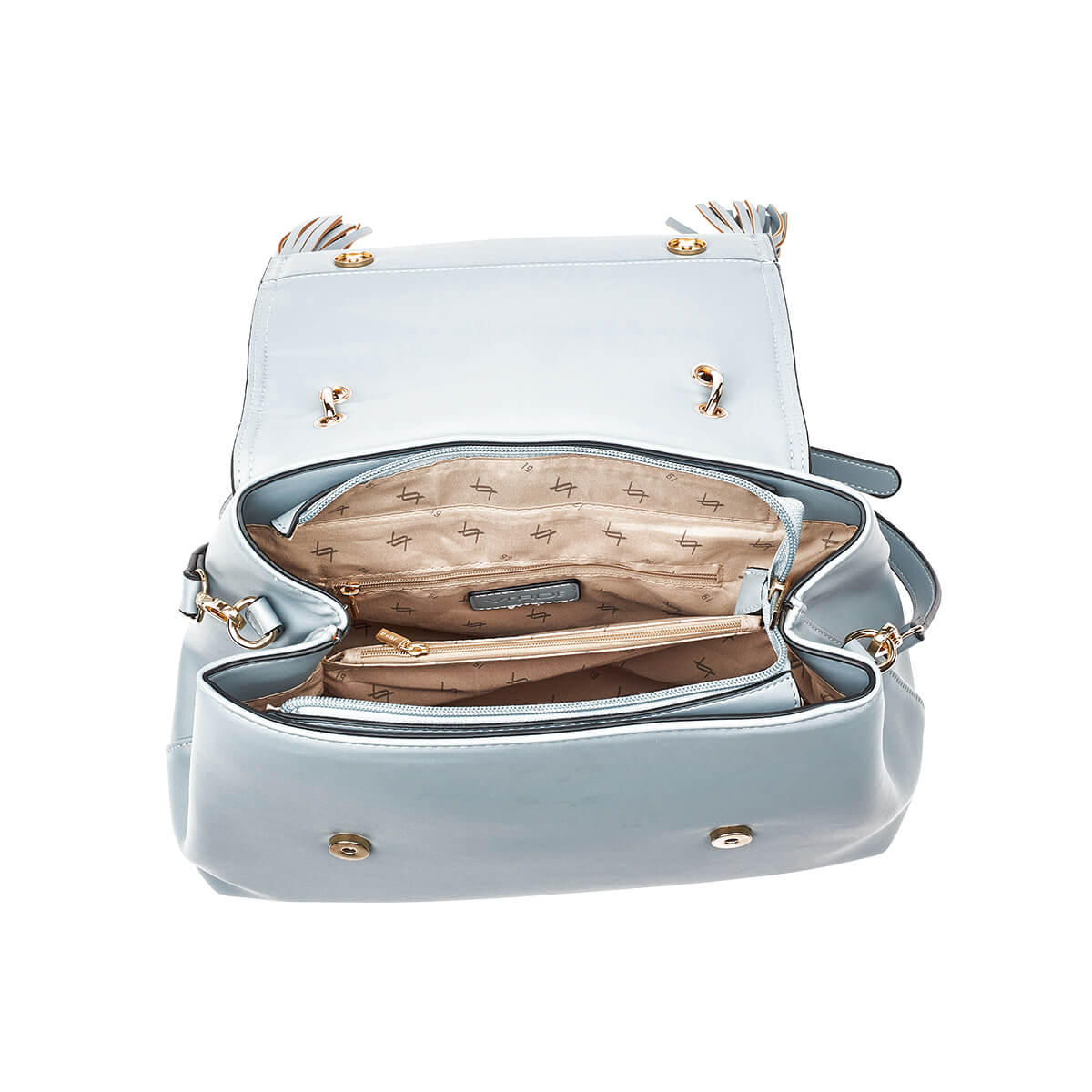 Verde Γυναικεία Τσάντα Ώμου 16-7343 Γαλάζιο