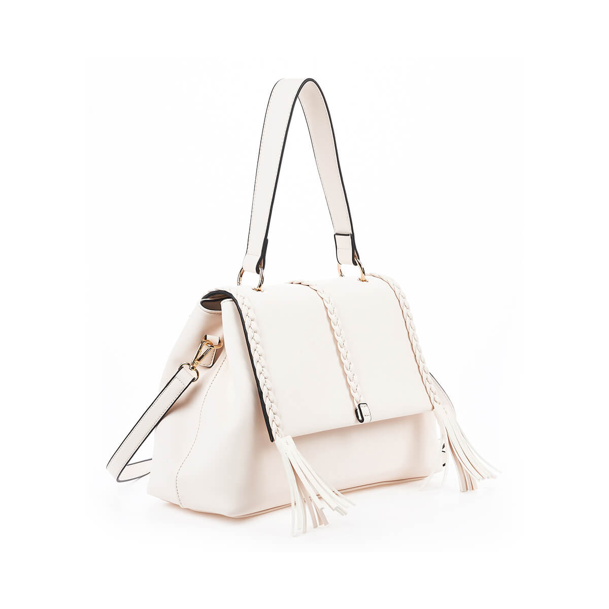 Verde Γυναικεία Τσάντα Ώμου 16-7343 Εκρού