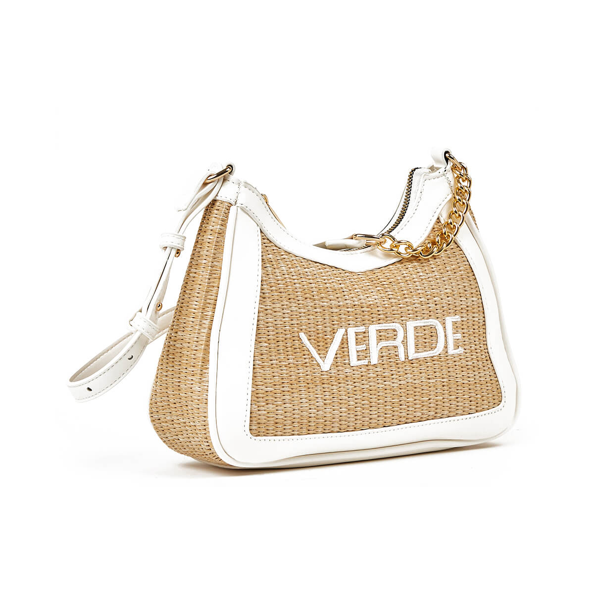 Verde Γυναικεία Τσάντα Ώμου 16-7345 Άσπρο