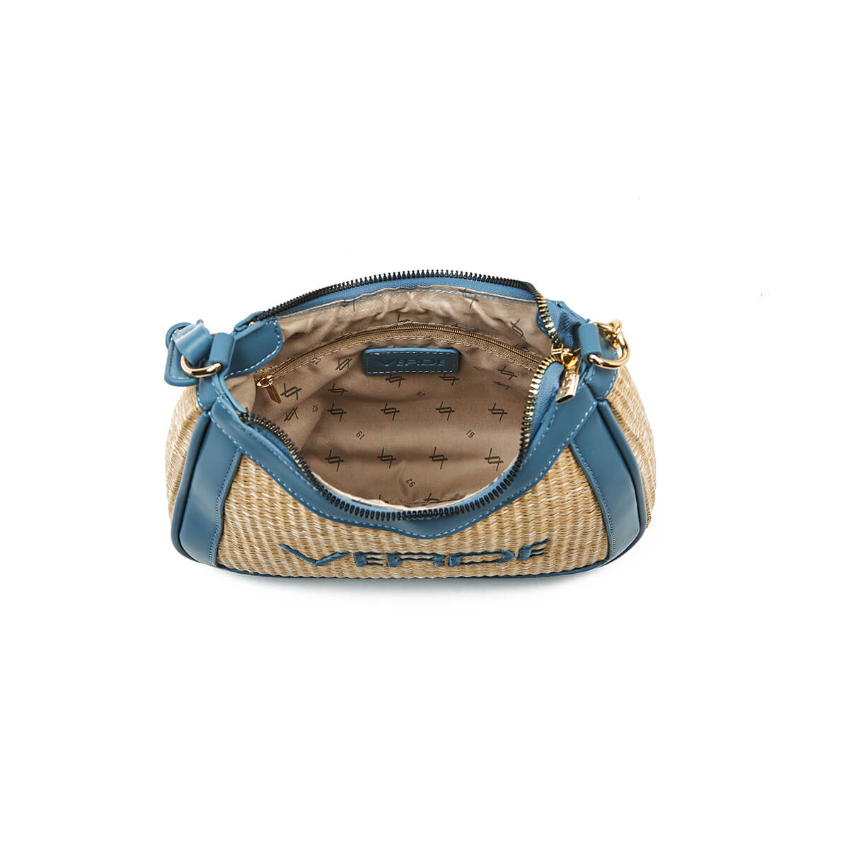 Verde Γυναικεία Τσάντα Ώμου 16-7345 Μπλε