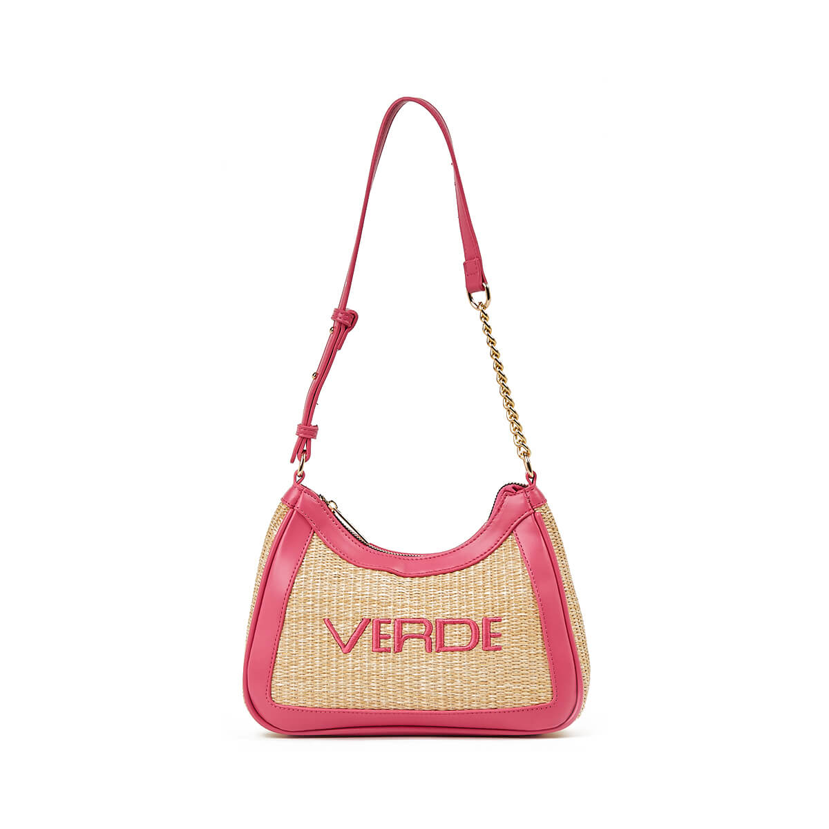 Verde Γυναικεία Τσάντα Ώμου 16-7345 Φούξια