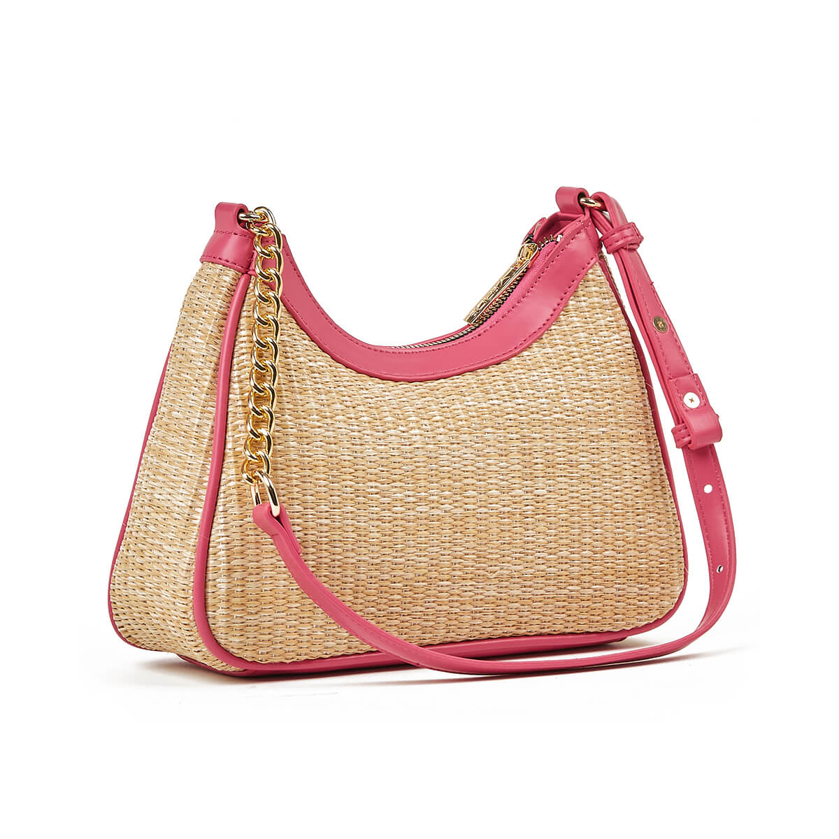 Verde Γυναικεία Τσάντα Ώμου 16-7345 Φούξια